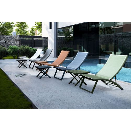 Table Basse Pliante De Jardin En Aluminium L44 - Cabourg