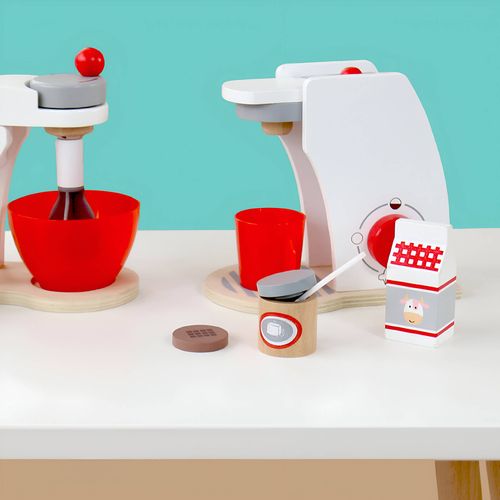 Jeu De Machine à Café Pour Enfants Booy à Partir De 3 Ans Bois Multicolore