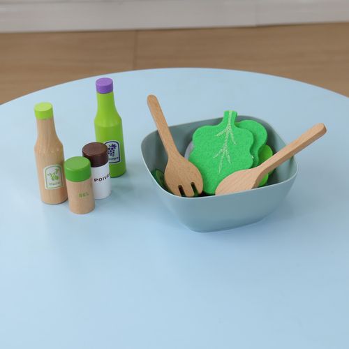 Jeu De Salade Pour Enfants Tanah à Partir De 3 Ans Bois Multicolore