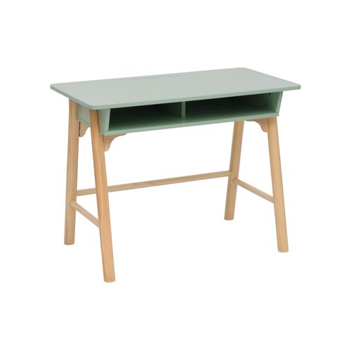 Bureau Pour Enfants Luan 70x90x50 Mdf Pin Vert D'eau Marron