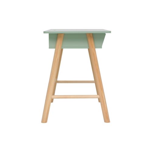 Bureau Pour Enfants Luan 70x90x50 Mdf Pin Vert D'eau Marron