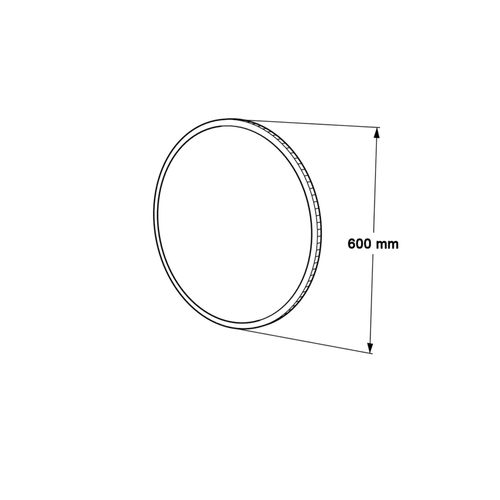Miroir Anbar 60x60x2 Panneau De Particules Verre Gris Foncé Moderne