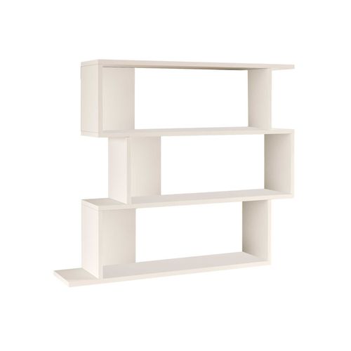 Bibliothèque Murale Shair 88x104x27 Panneau De Particules Blanc Moderne