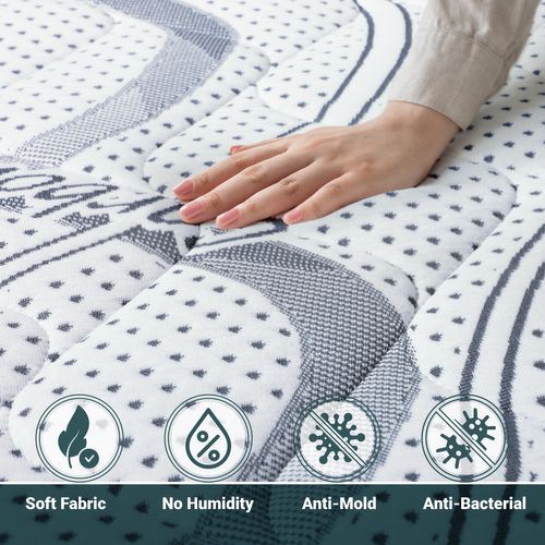 Matelas Mousse 90x190 Carbon - Hauteur 16 Cm - Made In Italy