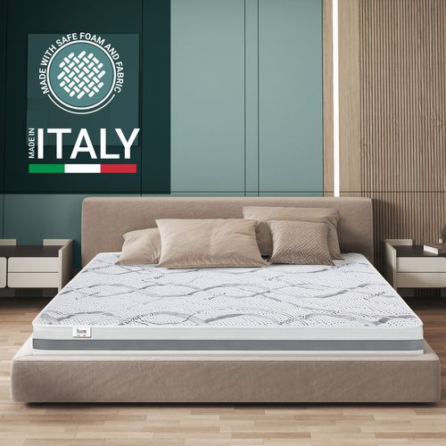 Matelas Mousse 90x200 Carbon - Hauteur 16 Cm - Made In Italy