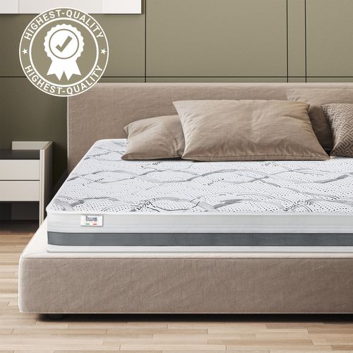Matelas Mousse 140x190 Carbon - Hauteur 20 Cm - Made In Italy