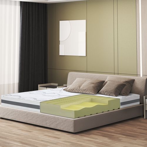 Matelas Mousse 160x195 Carbon - Hauteur 20 Cm - Made In Italy