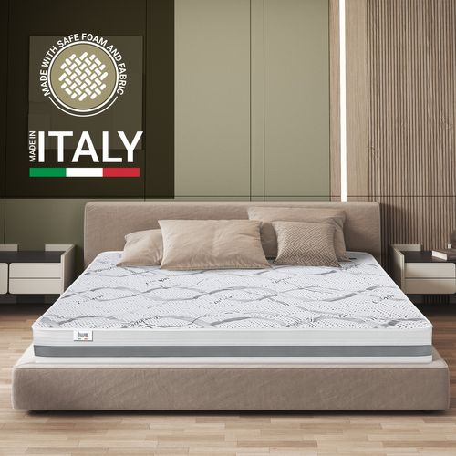 Matelas Mousse 165x195 Carbon - Hauteur 20 Cm - Made In Italy