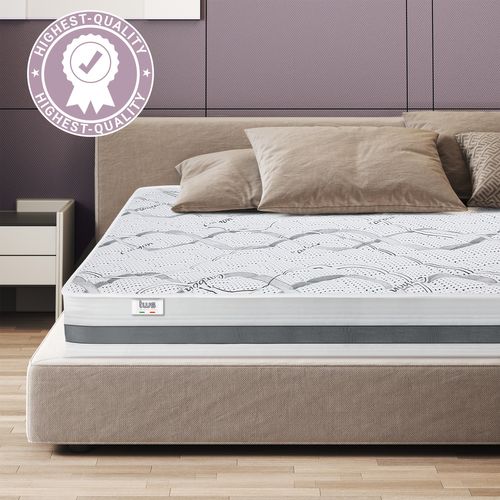 Matelas Mousse 100x190 Carbon - Hauteur 25 Cm - Made In Italy