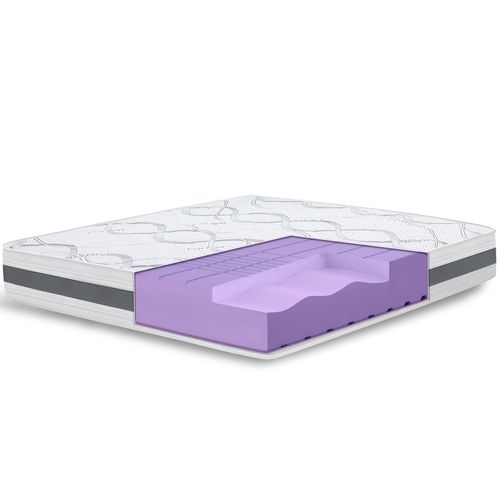 Matelas Mousse 160x190 Carbon - Hauteur 25 Cm - Made In Italy