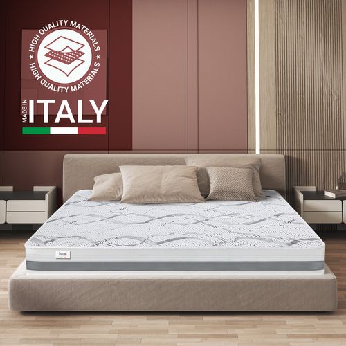 Matelas Mousse Accueil Mémoire De Forme  200x200 Carbon Memoryfoam - 27cm - Made In Italy