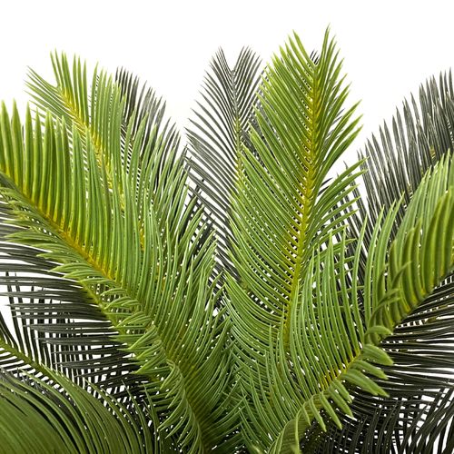 Plante Artificielle Cycas Siyar 90x35x35 Polyéthylène Vert Marron