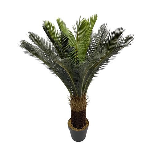 Plante Artificielle Cycas Siyar 90x35x35 Polyéthylène Vert Marron
