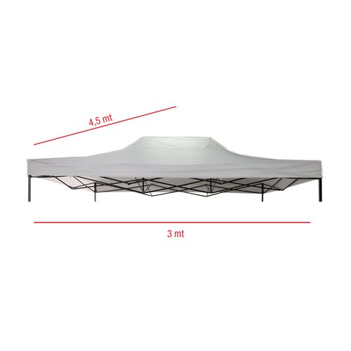 Housse De Remplacement Gazebo Blanc Polyester Oxford 800d 3x4,5