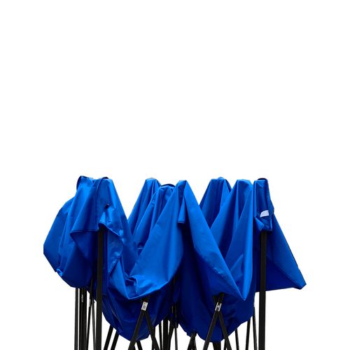 Gazebo Couverture De Toit Bleu Polyester Ombrage 3x3
