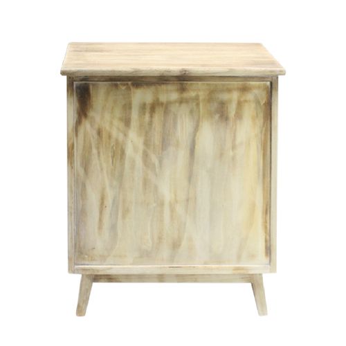 Commode 4 Tiroirs En Bois Clair Shabby Boho Pour La Cuisine L'entrée