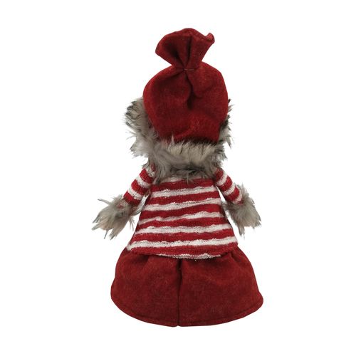 Elf De Noël Gnome Tissu De Noël Gris Rouge Personnages