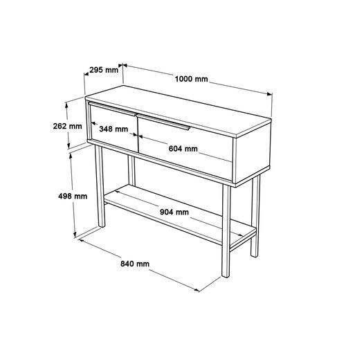 Console D'entrée Hinoki 76x100x29,5 Panneau De Particules Fer Chêne Clair Gris Foncé Moderne