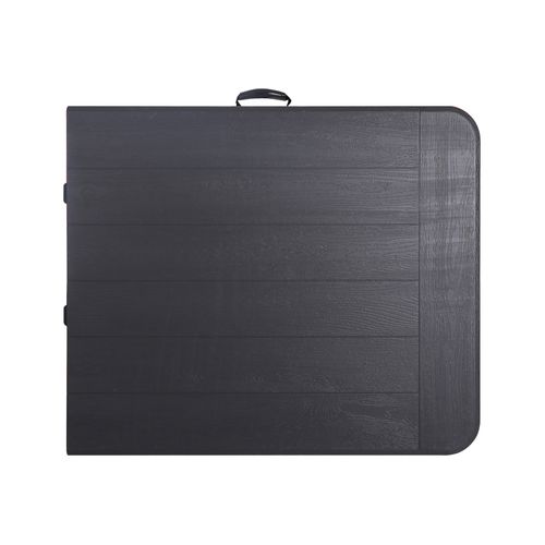 Table D'extérieur Betel 74x180x75 Plastique Acier Gris Foncé Noir Moderne Assemblée