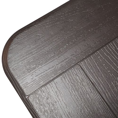 Table D'extérieur Betel 74x180x75 Plastique Acier Gris Foncé Noir Moderne Assemblée