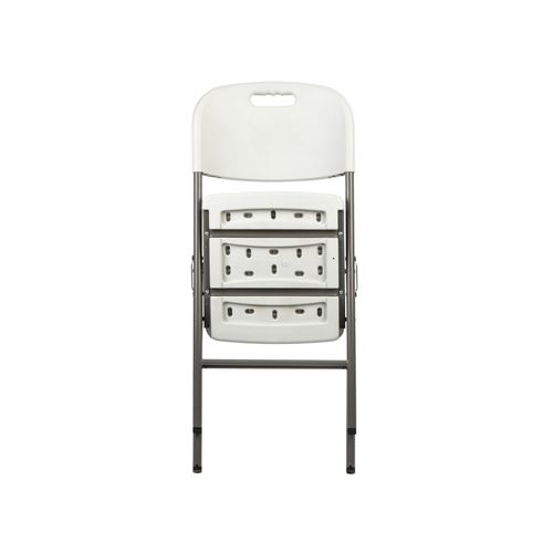 Chaises D'extérieur Quiver 88x45x50 Plastique Acier Blanc Gris Moderne Set 2 Pièces