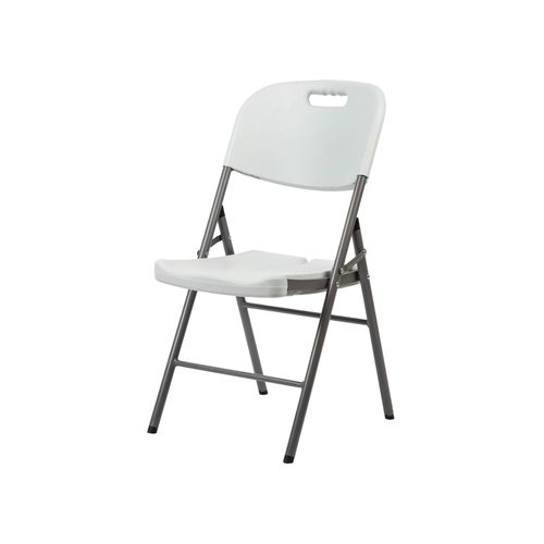Chaises D'extérieur Quiver 88x45x50 Plastique Acier Blanc Gris Moderne Set 2 Pièces