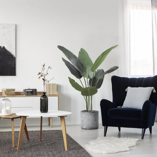 Plante Artificielle Banane Taznit 110x45x45 Polyester Polyéthylène Vert Marron