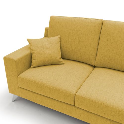 Michael Canapé En Tissu Imperméable Antitache T03 206 Cm Jaune