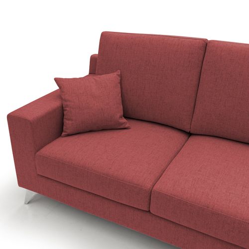 Michael Canapé En Tissu Imperméable Antitache T03 206 Cm Rouge