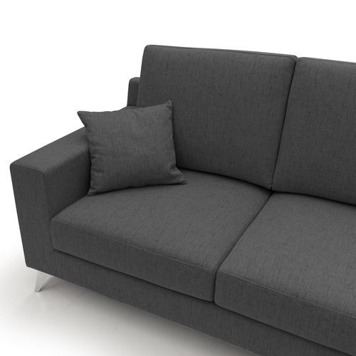 Michael Canapé En Tissu Imperméable Antitache T03 166 Cm Anthracite