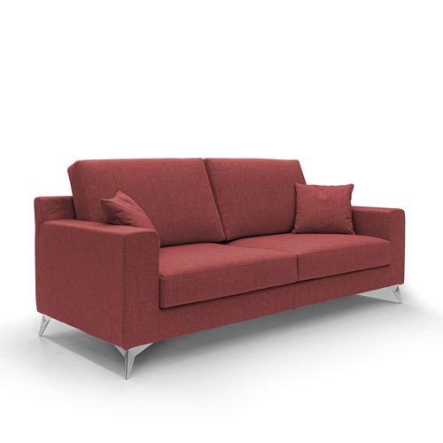 Michael Canapé En Tissu Imperméable Antitache T03 166 Cm Rouge