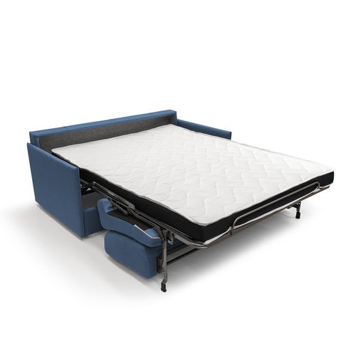 Evans Canapé Lit Convertible En Tissu Imperméable T13 169 Cm (mat. 140x197)  Bleu