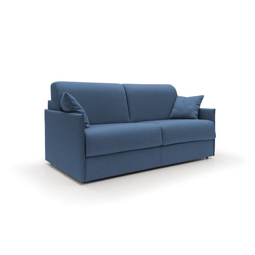 Evans Canapé Lit Convertible En Tissu Imperméable T13 169 Cm (mat. 140x197)  Bleu