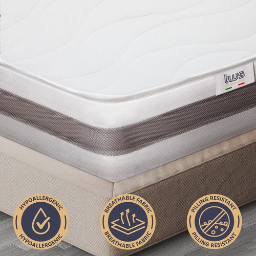 Matelas 160x190 Cm En Waterfoam Hypoallergénique, 25 Cm