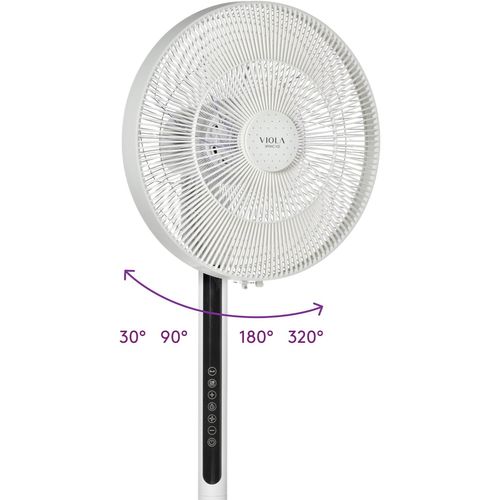 Spring X32 Ventilateur Sur Pied Silencieux Avec Télécommande, Moteur Brushless Économie, Puissant Fl