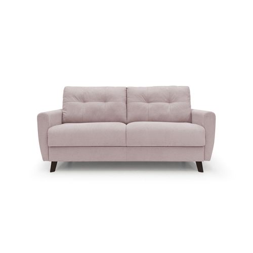 Callisto Canapé Lit Convertible En Tissu Doux Imperméable T02 168 Cm (mat. 120x197) Rose