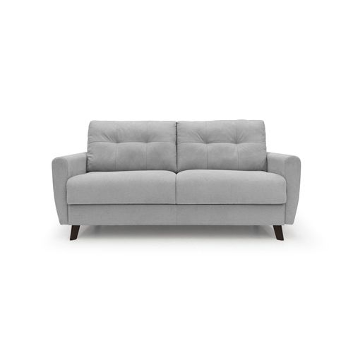 Callisto Canapé Lit Convertible En Tissu Doux Imperméable T02 168 Cm (mat. 120x197) Gris Clair