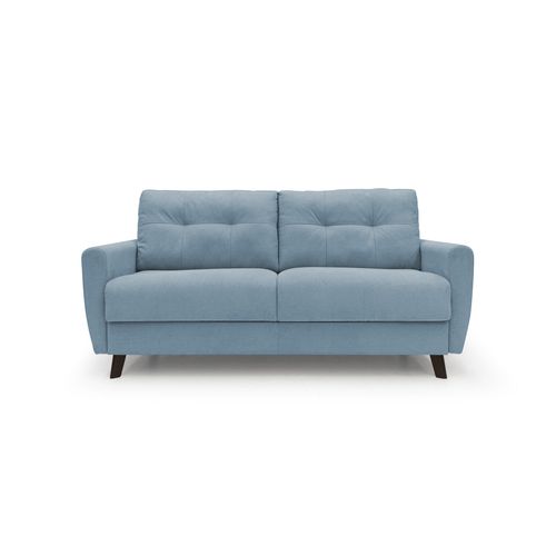 Callisto Canapé Lit Convertible En Tissu Doux Imperméable T02 188 Cm (mat. 140x197) Bleu Pastel