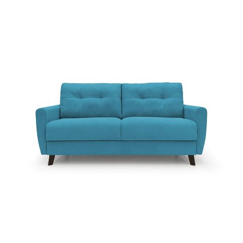 Callisto Canapé Lit Convertible En Tissu Doux Imperméable T02 188 Cm (mat. 140x197) Bleu Ciel