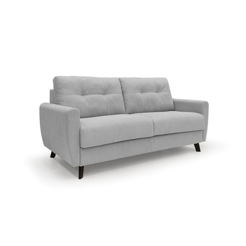 Callisto Canapé Lit Convertible En Tissu Doux Imperméable T02 208 Cm (mat. 160x197) Gris Clair