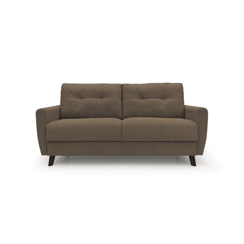 Callisto Canapé Lit Convertible En Tissu Doux Imperméable T02 208 Cm (mat. 160x197) Brun