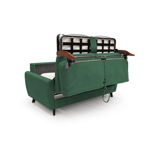 Callisto Canapé Lit Convertible En Tissu Doux Imperméable T02 208 Cm (mat. 160x197) Vert