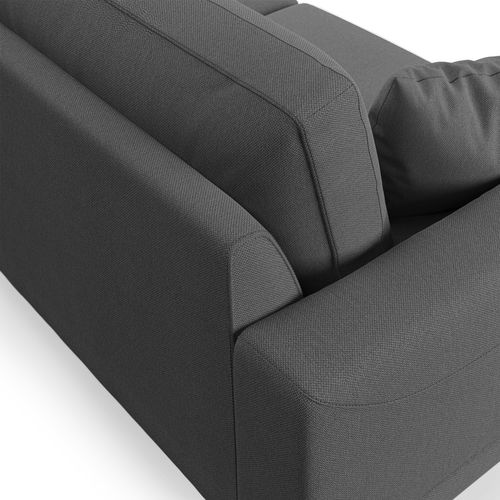 Dorian Canapé Moderne En Tissu Doux Anti-tache T05 178 Cm Anthracite