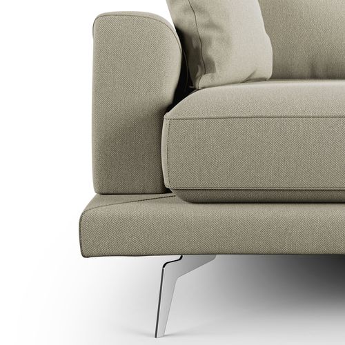 Dorian Canapé Moderne En Tissu Doux Anti-tache T05 178 Cm Creme