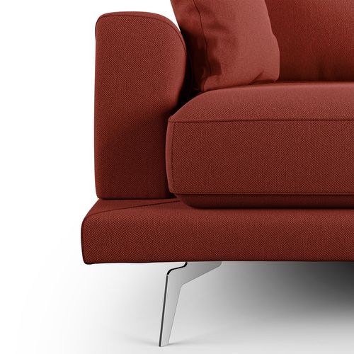 Dorian Canapé Moderne En Tissu Doux Anti-tache T05 198 Cm Rouge