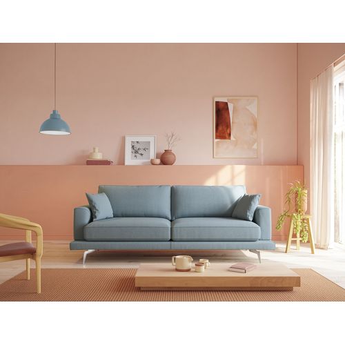 Dorian Canapé Moderne En Tissu Doux Anti-tache T05 198 Cm Rouge