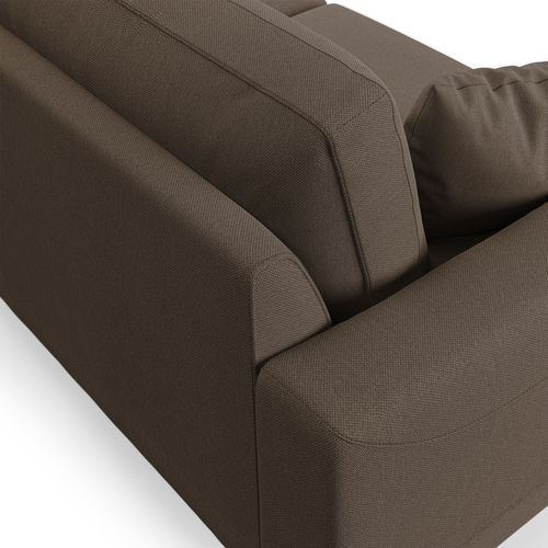 Dorian Canapé Moderne En Tissu Doux Anti-tache T05 198 Cm Brun