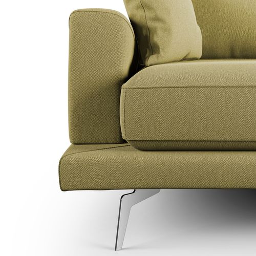 Dorian Canapé Moderne En Tissu Doux Anti-tache T05 218 Cm Jaune