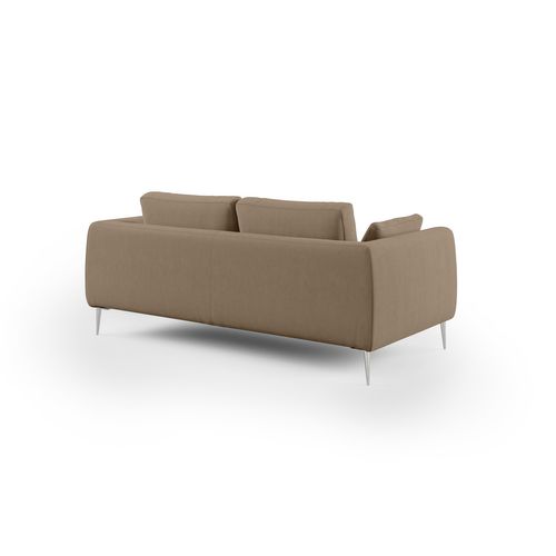 Plano Canapé Moderne En Microfibre Technique Détachable T11 176 Cm Brun