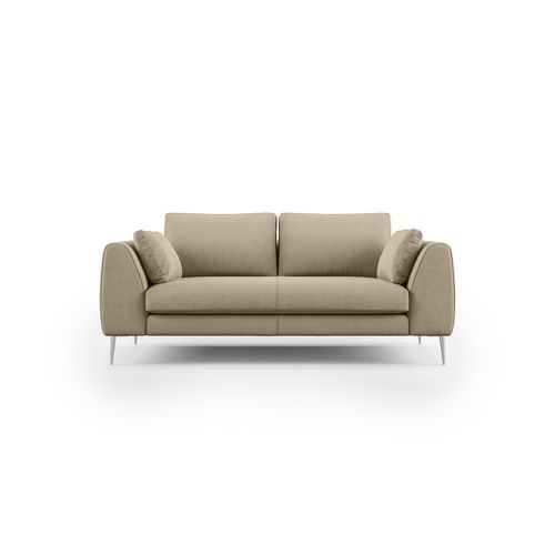 Plano Canapé Moderne En Microfibre Technique Détachable T11 176 Cm Taupe